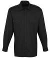 PR210 Long Sleeve Pilot Shirt Black colour image